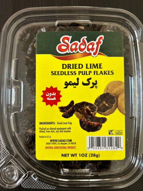 Dried Lime Seedless Pulp Flakes, 1 oz
