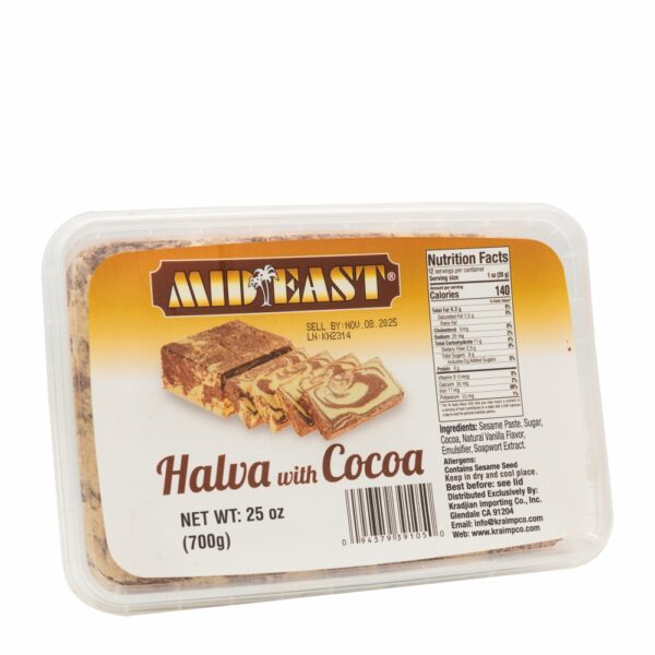 MidEast Halva With Cocoa, 25 oz