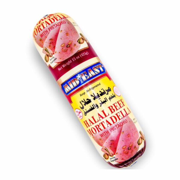 MidEast Halal Beef Mortadella With Pistachio , 15 oz