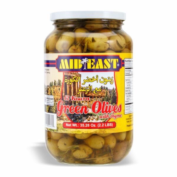 MidEast Green Olives, 35 oz
