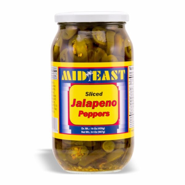 MidEast Sliced Jalapeno Pickle, 34 oz