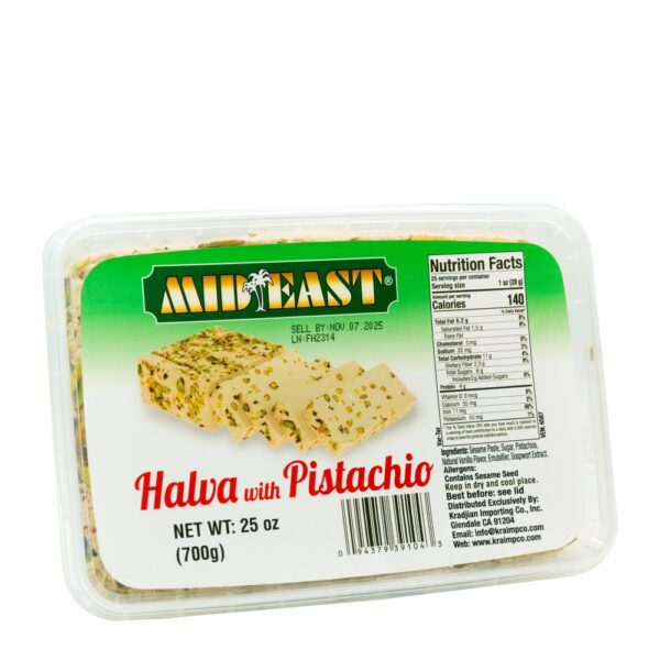 MidEast Halva With Pistachio , 25 oz