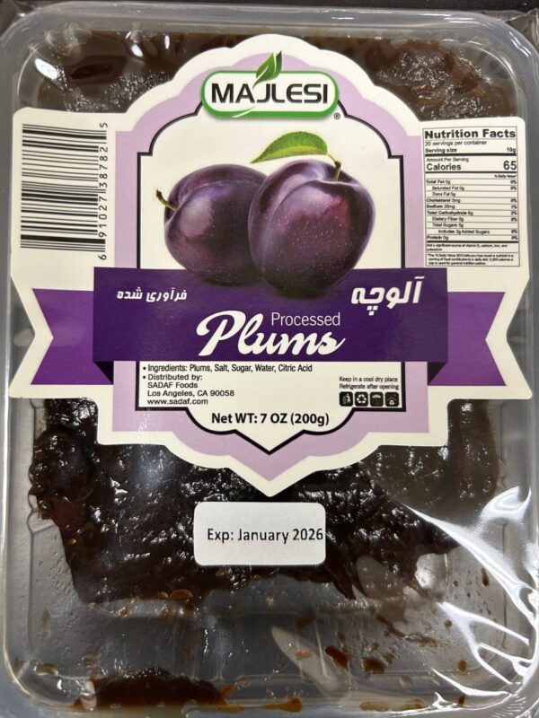 Processed Plums, 7 oz