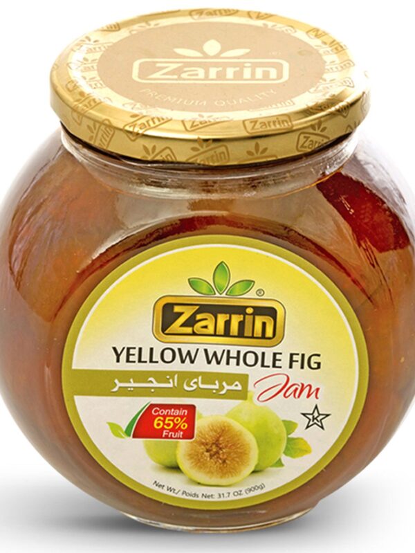 Zarrin Yellow Whole Fig Jam, 31.7 oz