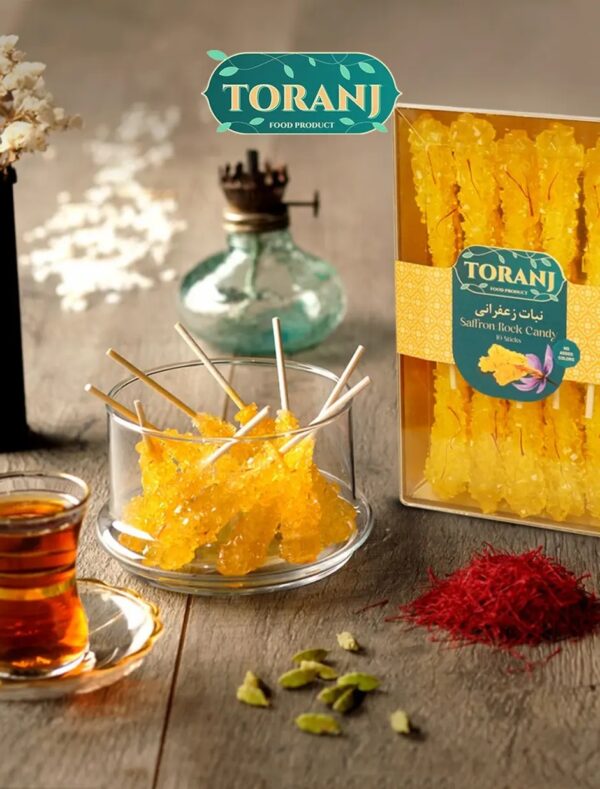 Toranj Saffron Rock Candy, 5 oz - Image 2