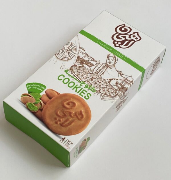 Pistachio filling Lahijan kolooche , Contain 4 Cookies - Image 3