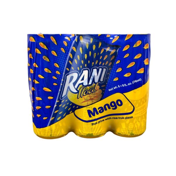 Rani Mango Drink With Real Fruit Pieces (Pack of 6), 8 oz