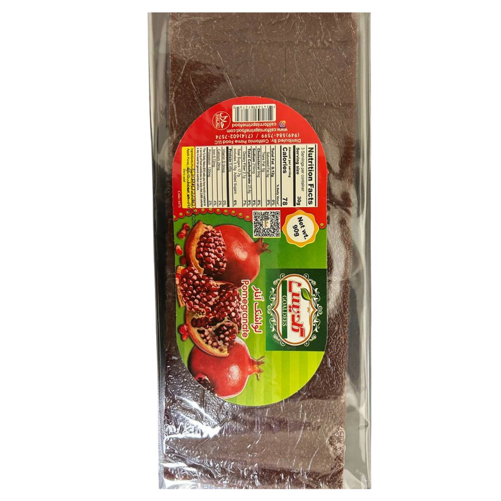 Pomegranate Fruit Roll (Lavashak), 3.17 oz