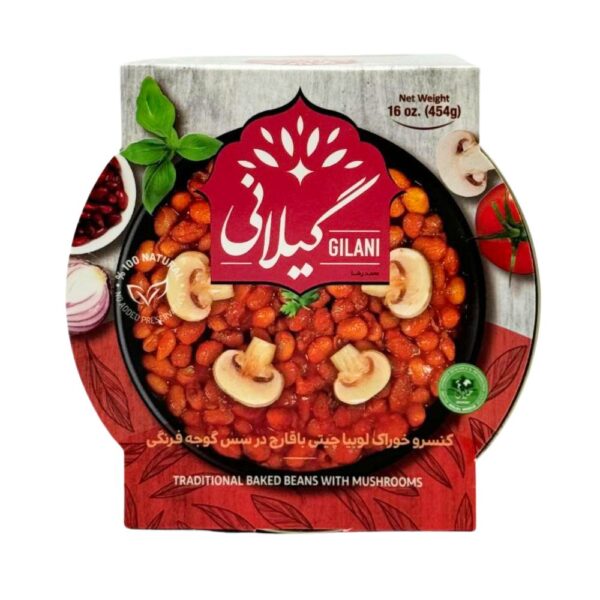 کنسرو خوراک لوبیا چیتی با قارچ ، 16 اونس