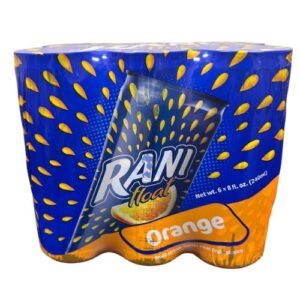 Rani Orange Fruit drink With Real Fruit Pieces, 8 oz (Pack of 6)