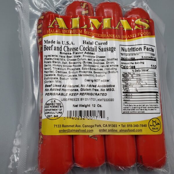 Beef & Cheese Cocktail Sausage, 12 oz