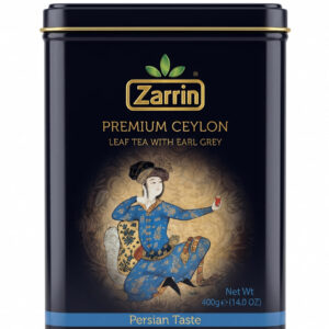 Zarrin Premium Ceylon Earl Grey Tea, Persian Taste, 14 oz