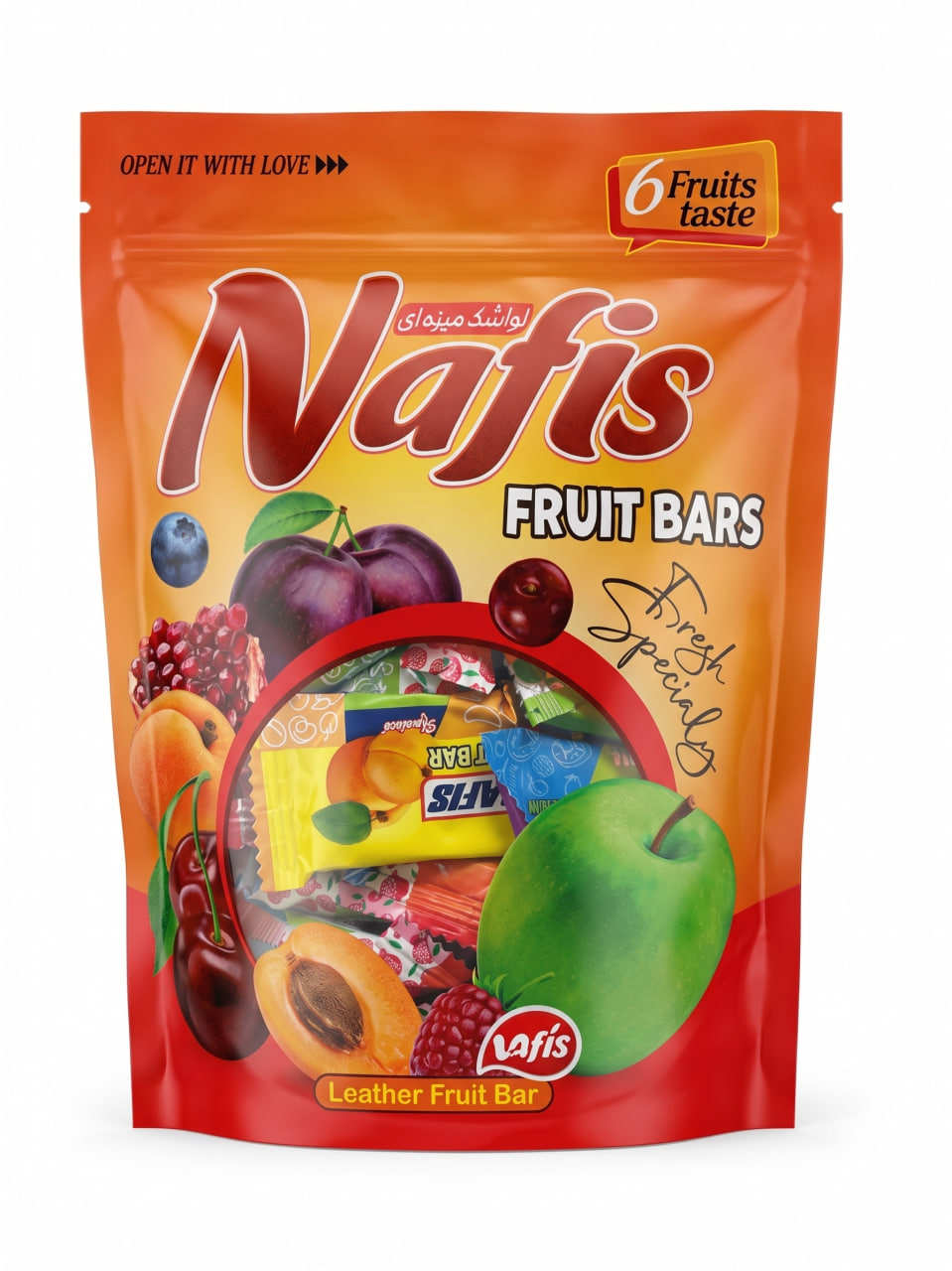 Fruit Leather Bars, 6 Fruit Variety Pack, 17.6 oz