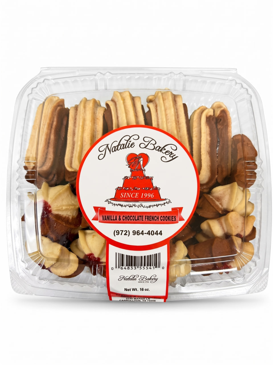 Vanilla & Chocolate French Cookies, 16 oz (454g)
