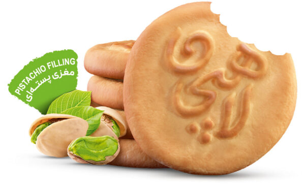 Pistachio filling Lahijan kolooche , Contain 4 Cookies