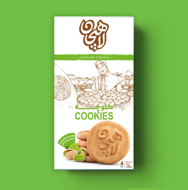 Pistachio filling Lahijan kolooche , Contain 4 Cookies - Image 4